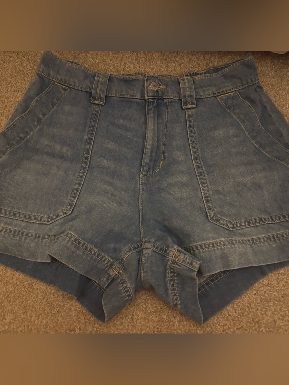 old navy denim shorts size medium